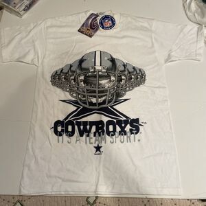 Vintage 1996 Dallas Cowboys "It's A Team Sport" Tee Made In USA , Sz. M